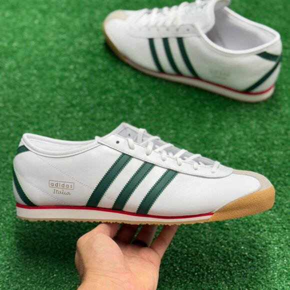 Adidas Italia 70s White Collegiate Green Gum Mens JS1325 NEW Sz 13 - Picture 1 of 8